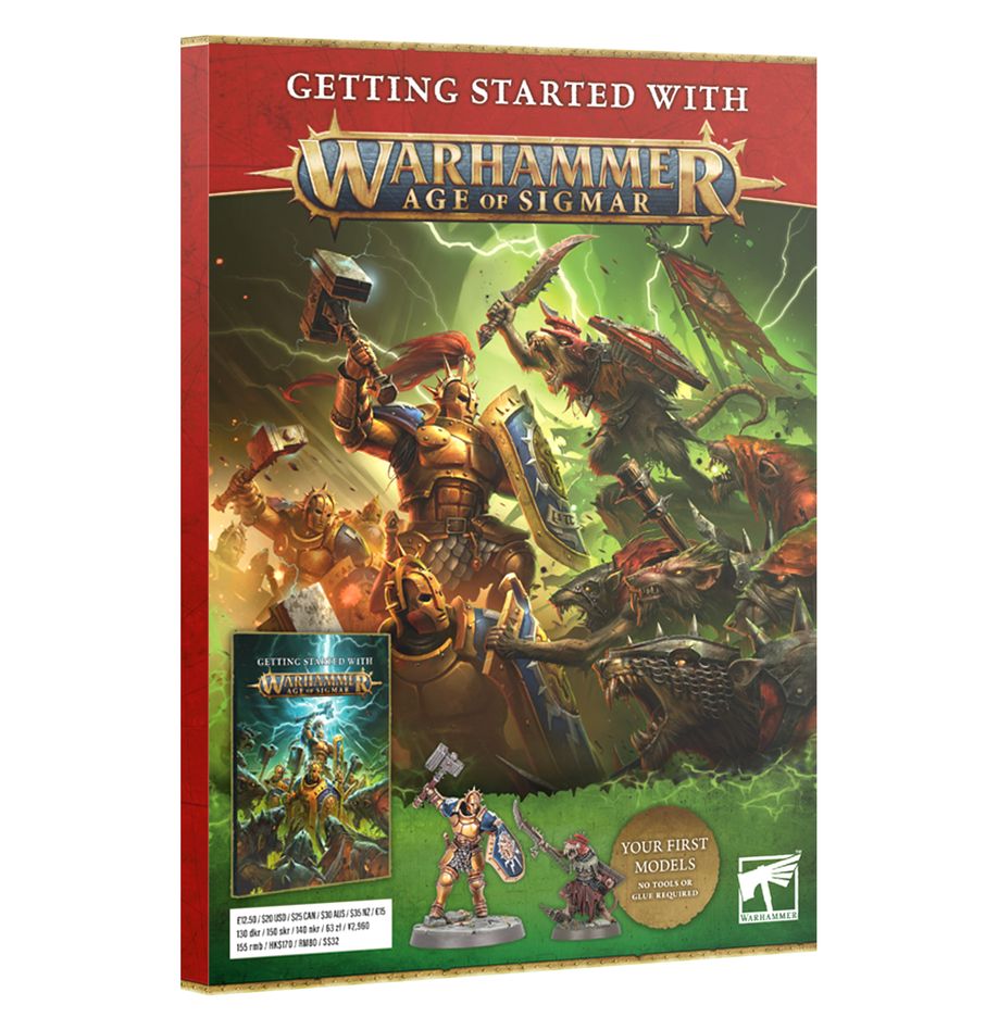 Getting Started with Warhammer Age of Sigmar Magazine plus Two Miniatures