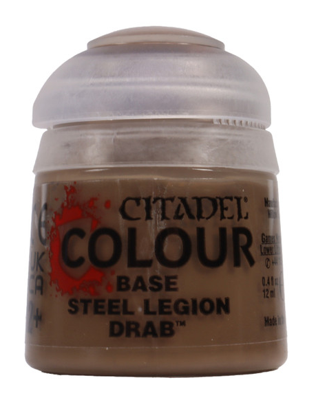 Base Steel Legion Drab 12ml Games Workshop Citadel Miniature Paint  WBGames