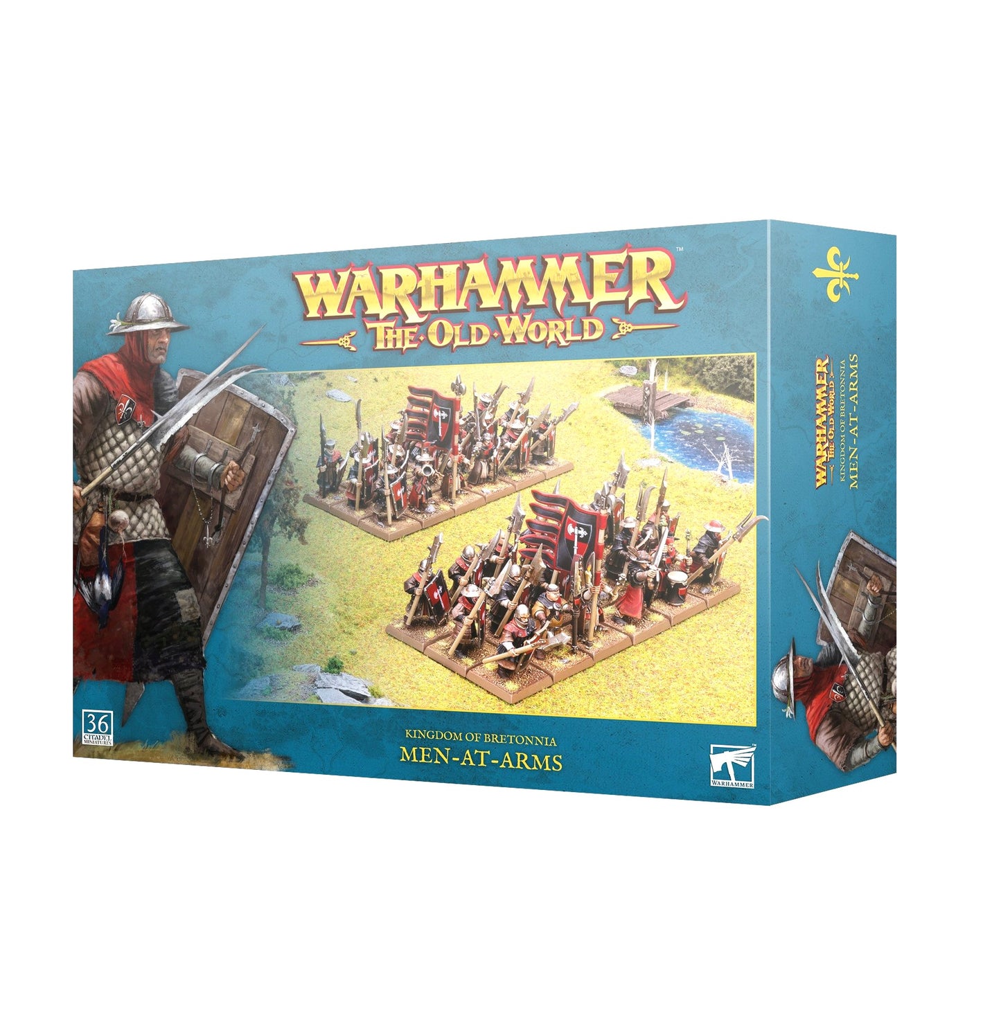 Men-At-Arms Kingdom of Bretonnia Warhammer Old World NIB!