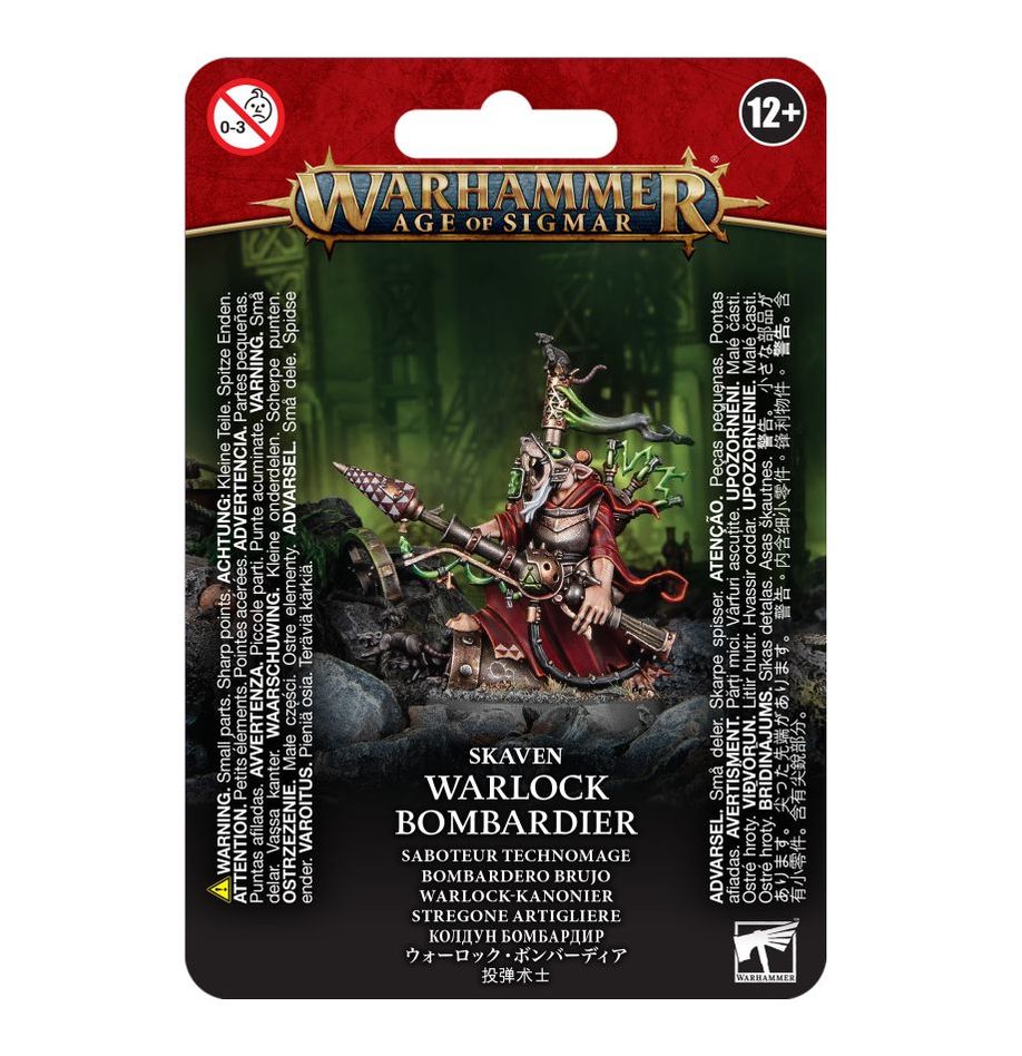 Warlock Bombardier Skaven Warhammer Age of Sigmar NIB!