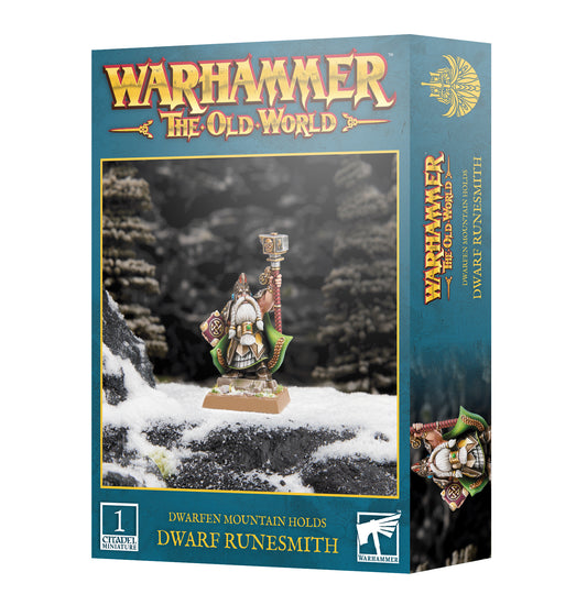 Dwarf Runesmith Dwarfen Mountain Holds Warhammer Old World PREORDER 8/3 WBGames