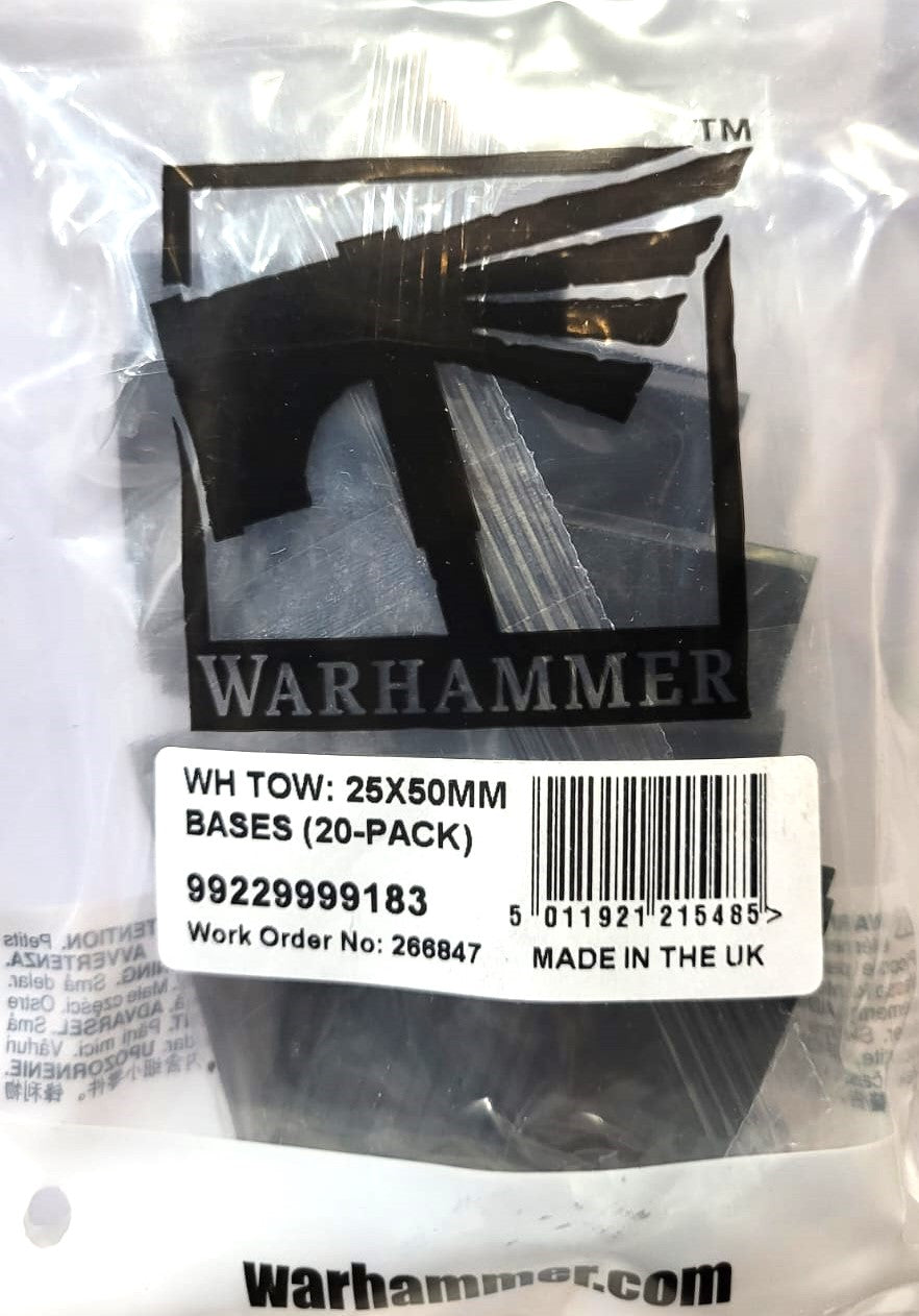 Warhammer Old World 25X50Mm Rectangular Bases