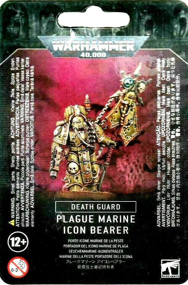 Death Guard Plague Marine Icon Bearer Warhammer 40K NIB! WBGames – War ...